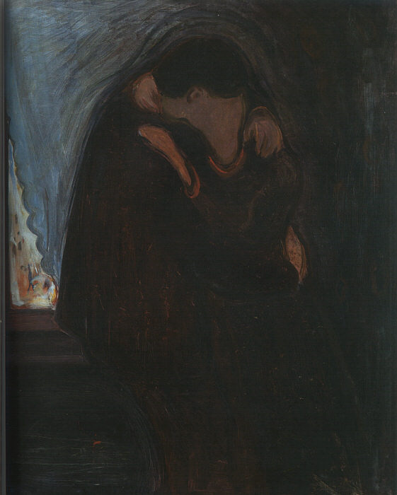 El beso, de Edvard Munch.