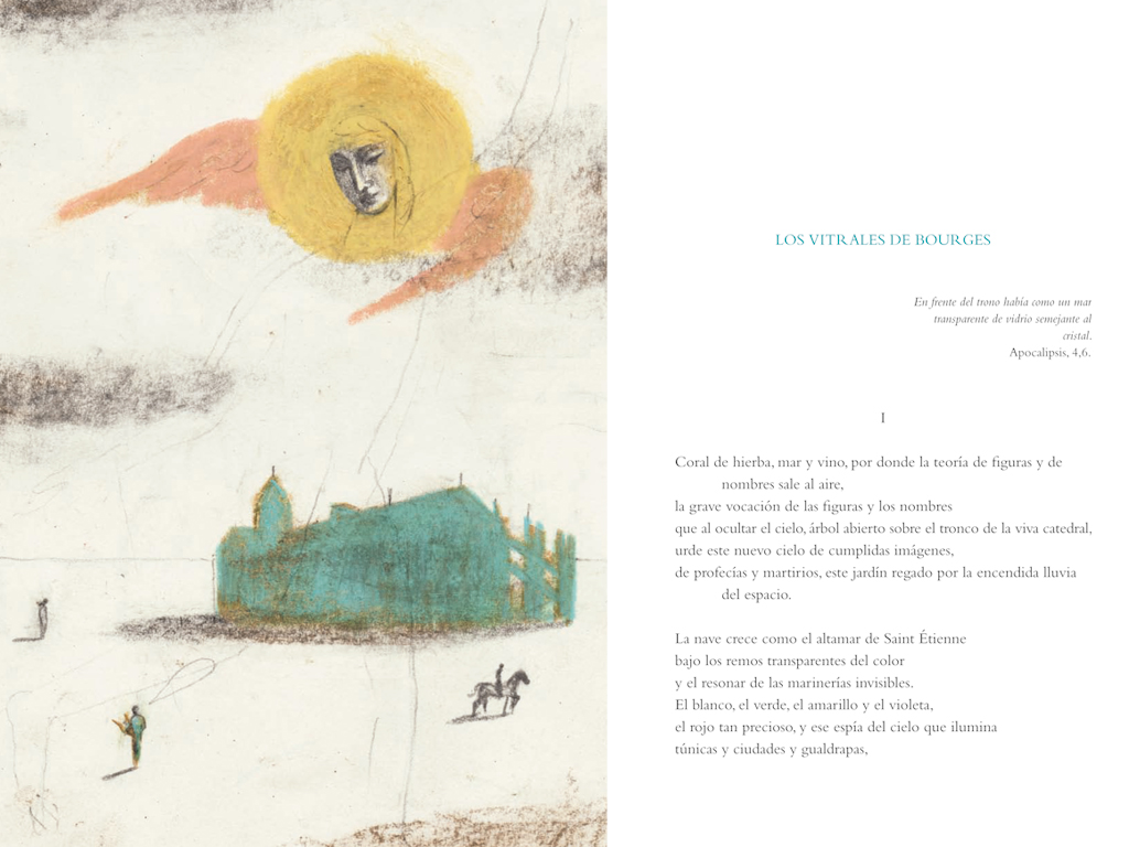  Ilustración de Pablo Auladell para el poema 'Los vitrales de Bourges'.
