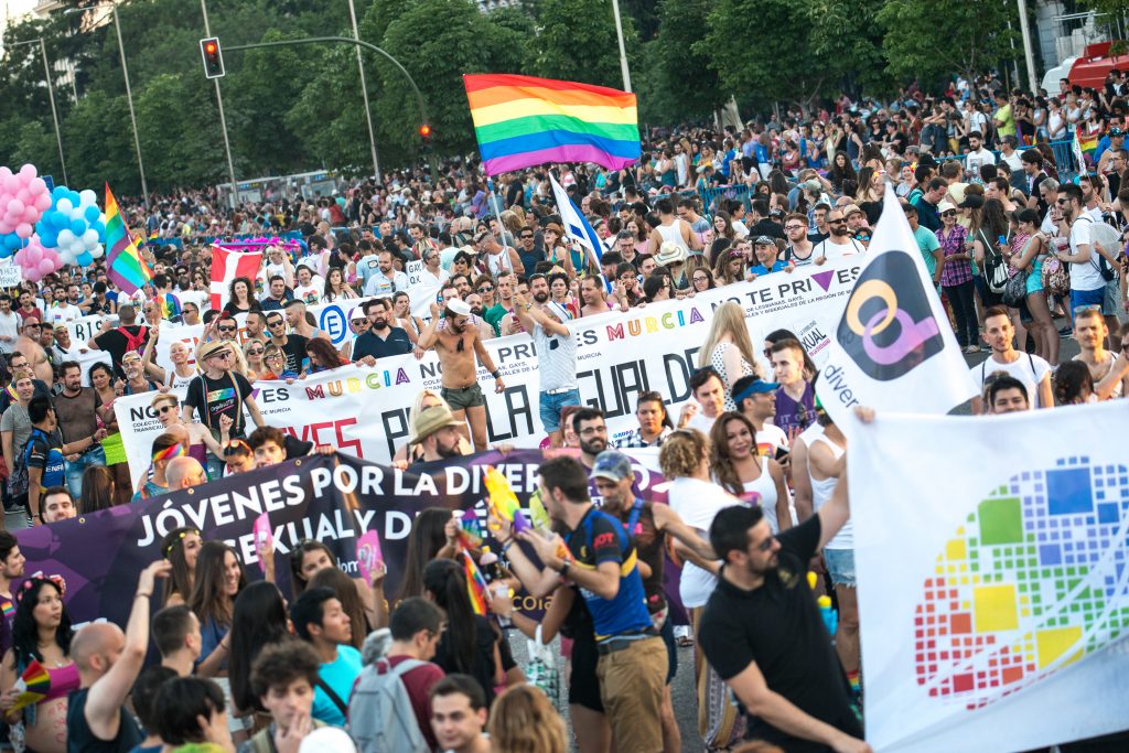 Manifestación del Día del Orgullo, el año pasado, en Madrid.