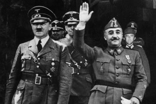 Fotografiada Trucada Por La Dictadura Del Encuentro De Hitler Y