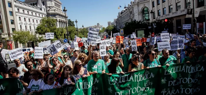 La Marea Verde vuelve a tomar las calles de Madrid